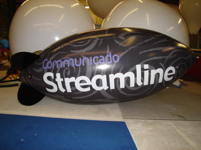 Blimp Balloon - Advertising blimp with logo